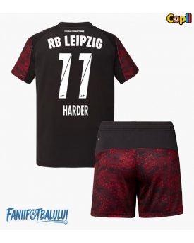 RB Leipzig Conrad Harder #11 Echipament de Fotbal Replică 2025-26 Copii Treilea (+ Șorturi)